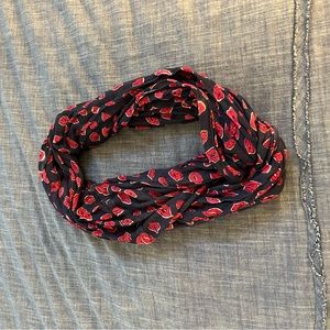 Lilly Pulitzer kiss print infinity scarf